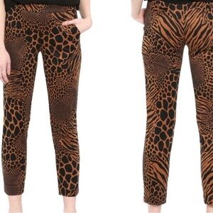 MICHAEL KORS | Animal-Print Pull-On Pants Small